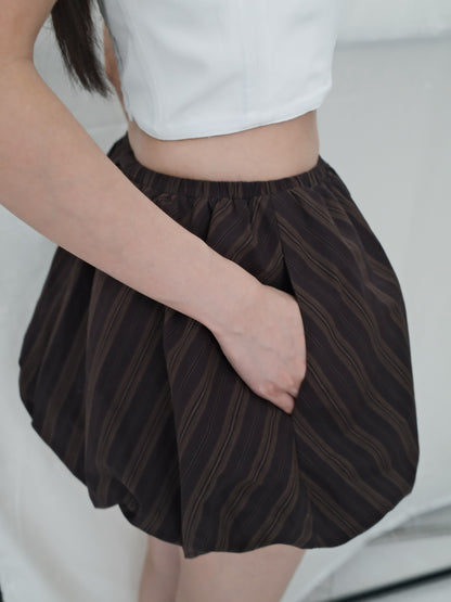 Stripe Bubble Skort