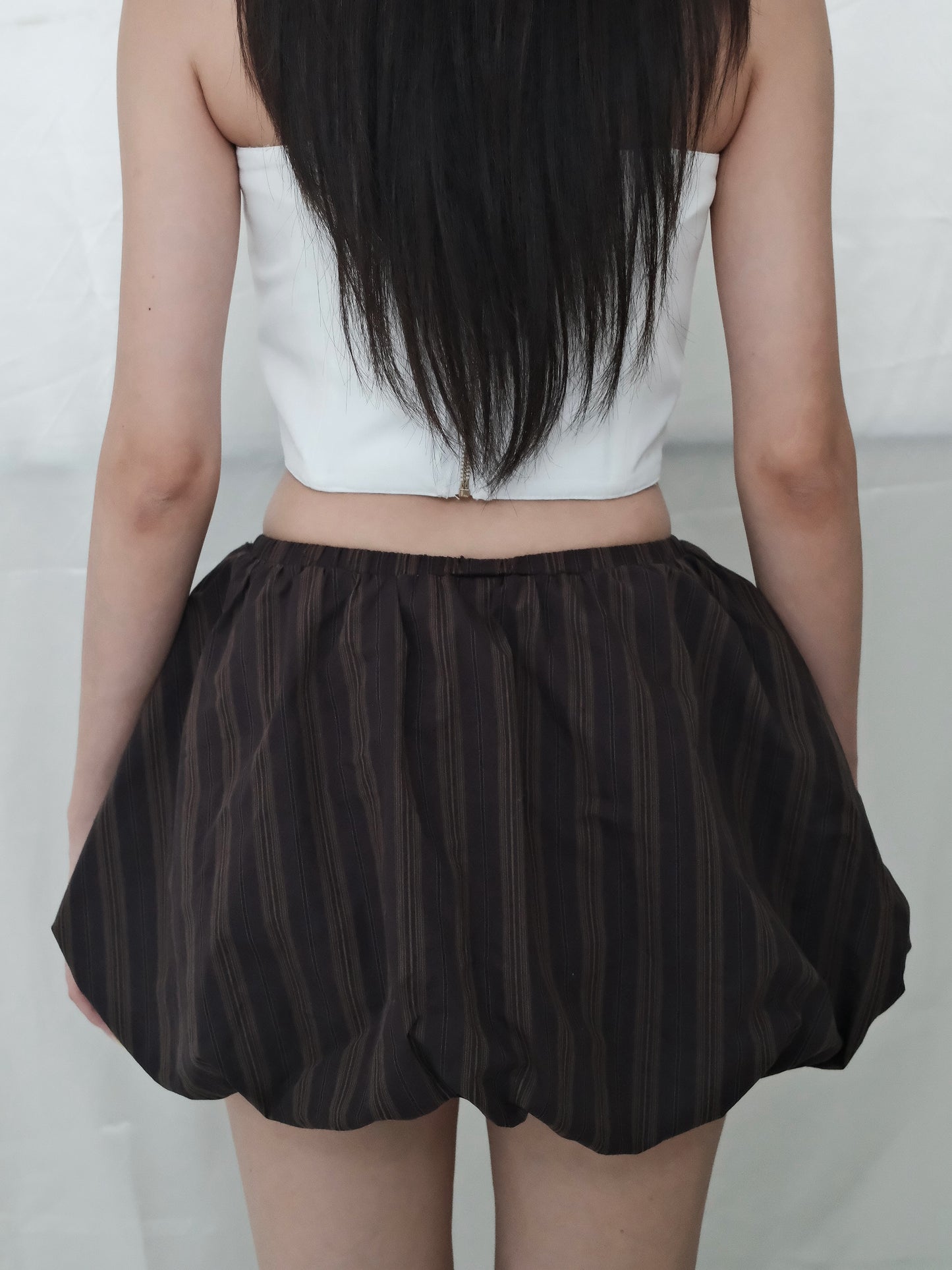 Stripe Bubble Skort